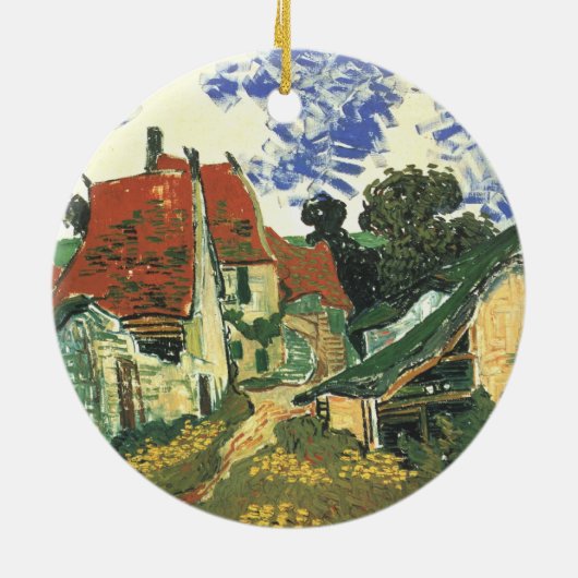 ヴィレッジ通りインオーバーズバイビンセントヴァンゴッホ セラミックオーナメント (裏面)