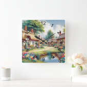 ヴィレッジ スクエア壁時計 (ホーム)