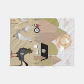 ヴィレッジ フリースブランケット (正面(横))