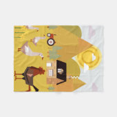 ヴィレッジ フリースブランケット (正面(横))