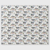 ヴィレフランスのッジハウスパターン ラッピングペーパー (フラット)