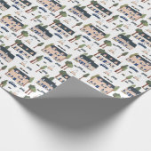 ヴィレフランスのッジハウスパターン ラッピングペーパー (角)