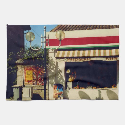 ヴィレフランスのッジベーカリー キッチンタオル (横)