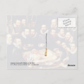 ヴィレム・ファン・デル・メーア博士の解剖学のレッスン ポストカード (裏面)