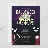 ヴィレ不気味幽霊のよく出るッジ&モンスターズハローウィンパーティ 招待状 (正面)