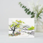 ヴィレ中国のッジビューウィズ伝統的ル ポストカード (スタンド正面)