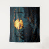 ヴィレ幽霊のよく出るッジハロウィーン背景 タペストリー (正面)