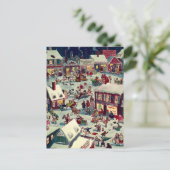 ヴィレ熱狂するッジオンクリスマスイブホリデーハガキ シーズンポストカード (スタンド正面)