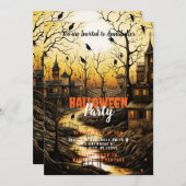 ヴィレ素朴ッジこうもりセットサンハローウィンパーティ 招待状 (正面/裏面)