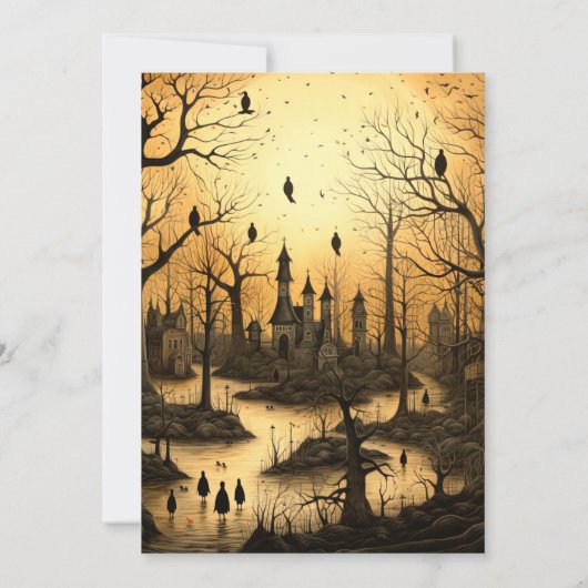 ヴィレ素朴ッジこうもりセットサンハローウィンパーティ 招待状 (裏面)