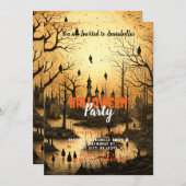 ヴィレ素朴ッジこうもりセットサンハローウィンパーティ 招待状 (正面/裏面)