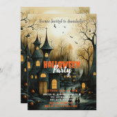 ヴィレ素朴ッジこうもりパンプキンスハローウィンパーティ 招待状 (正面/裏面)