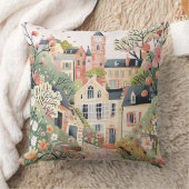 ヴィレ魅力的ッジシーンピローお洒落パステル クッション (ブランケット)