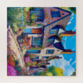 ヴィレ鮮やか地中海のッジ ジグソーパズル (横)