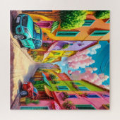 ヴィレ鮮やか地中海のッジ ジグソーパズル (横)