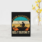 ヴィンおもしろいタを楽しん退職したでO-fish-ally Reel-y カード (黄色い花)