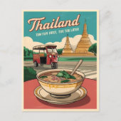 ヴィンおもしろいテージ旅行タイランドユーモアレトログラフィック ポストカード (正面)