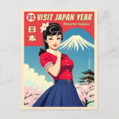 ヴィンおもしろいテージ旅行日本観光ユーモア ポストカード (正面)