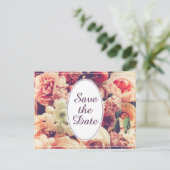 ヴィンエレガントテージ結婚式の発表、花のモチーフ シーズンポストカード (スタンド正面)