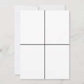 ヴィンエレガントテージ結婚式テーブル番号x 4 招待状 (裏面)