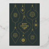 ヴィンエレガントテージ華美クリスマスボーブルCC1261 箔シーズンカード (正面)