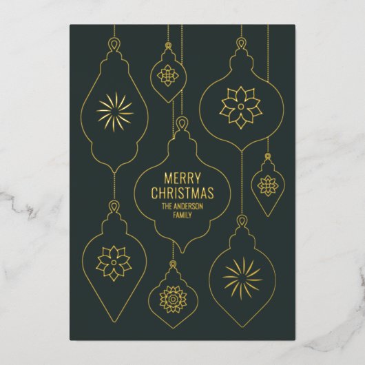 ヴィンエレガントテージ華美クリスマスボーブルCC1261 箔シーズンカード (正面)