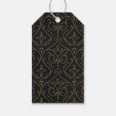 ヴィンエレガントモダンテージ結婚式モノグラム ギフトタグ (裏面)