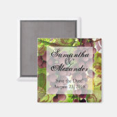 ヴィンエレガントヤード紫/緑ぶどう結婚ズ マグネット (正面/裏面)