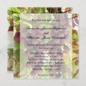 ヴィンエレガントヤード紫/緑ぶどう結婚ズ 招待状 (正面/裏面)