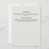 ヴィンエレガントヤード・カントリー・ダイニング・フレスコ・ライト 招待状 (裏面)