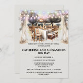 ヴィンエレガントヤード・カントリー・ダイニング・フレスコ・ライト 招待状 (正面/裏面)