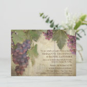 ヴィンエレガントヤ素朴ードワイナリー秋カップルシャワー 招待状 (スタンド正面)