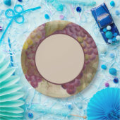 ヴィンエレガントヤ素朴ードワインカントリーをテーマ ペーパープレート (パーティー)