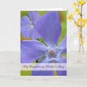 ヴィンカの開花の母の日つる植物 カード (黄色い花)