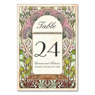 ヴィンカラフルテージ結婚式のテーブル番号 テーブルナンバー