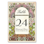 ヴィンカラフルテージ結婚式のテーブル番号 テーブルナンバー (裏面)