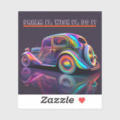 ヴィンカラフルテージ車"夢それを望む、"引用文 シール (シート)