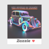 ヴィンカラフルテージ車「未来は明るい」引用文 シール (シート)