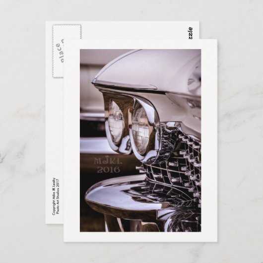 ヴィンクラシックテージ車のカード。 ポストカード (正面/裏面)