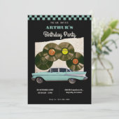 ヴィンクラシックテージ車の誕生日 招待状 (スタンド正面)