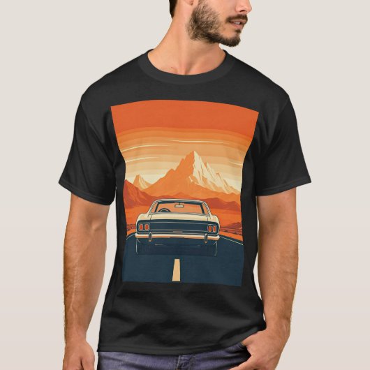 ヴィンクラシックテージ車tシャツ tシャツ (正面)