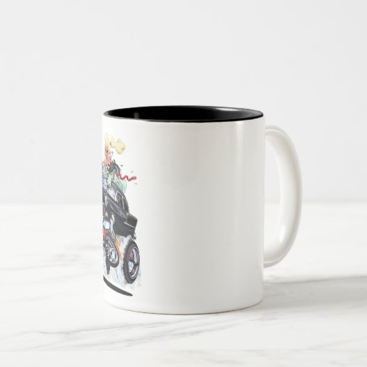 ヴィンスクラインズハイオクタンアート， 1955シボイのガッサー ツートーンマグカップ (正面右)