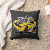 ヴィンスクラインハイオクタンアートヘルキャットバナナイエロー クッション (ブランケット)