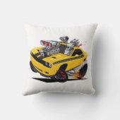 ヴィンスクラインハイオクタンアートヘルキャットバナナイエロー クッション (裏面)