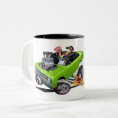 ヴィンスクレインズブルズイェスライム1969ダーツ ツートーンマグカップ (正面左)