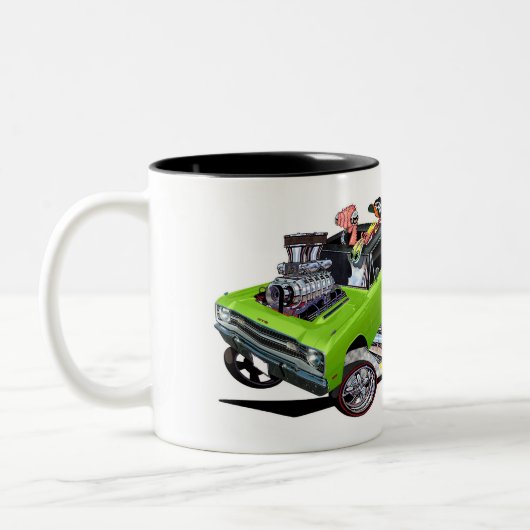 ヴィンスクレインズブルズイェスライム1969ダーツ ツートーンマグカップ (左)