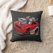 ヴィンス・クレインズハイオクタン・アート、赤いホット・地獄の猫 クッション (ブランケット)