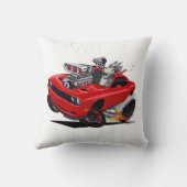 ヴィンス・クレインズハイオクタン・アート、赤いホット・地獄の猫 クッション (裏面)