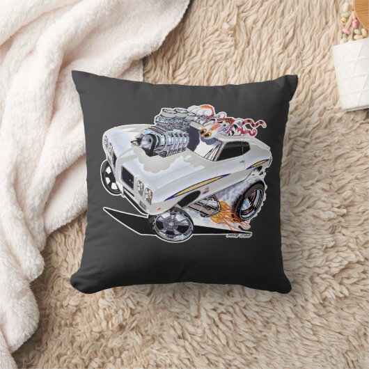 ヴィンス・クレインズ・ハイ・オクタン・アート1970年GTO判事 クッション (ブランケット)