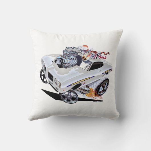 ヴィンス・クレインズ・ハイ・オクタン・アート1970年GTO判事 クッション (裏面)